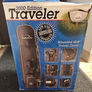 Intech 2000 Edition Traver Golf Travel Cover Bag with Wheels Black. New In Box  - Picture 1 of 3