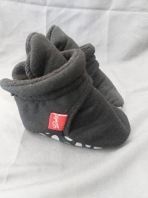 Baby младенца ясельного возраста черный мягкий остаться на лодыжке ботинки ботинок размер 6-12 месяцев - Изображение 1 из 4