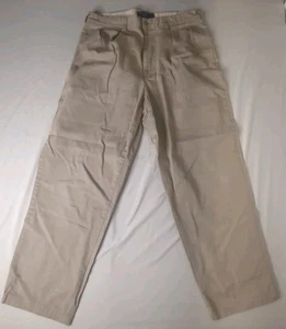 90s Y2K Ralph Lauren Polo Chino Vintage Classic Fit Pleated Khaki Pants 36x32 RL - Picture 1 of 6