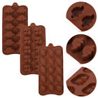 3 Pcs Polymer Clay Silicone Cookie Making Molds Chocolate Letter