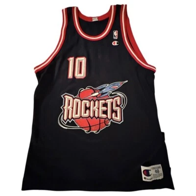 Vintage Champion NBA Houston Rockets Sam Cassell Basketball Jersey Sz 48 - Image 1 of 4
