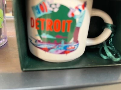 New Starbucks DETROIT Discovery Series  ORNAMENT Expresso Mini Mug 2 oz. - Image 1 of 4