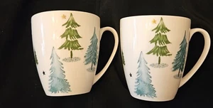 Set Of 2 LENNOX CHINA American BALSAM LANE PORCELAIN Coffee/ Tea Mugs PRISTINE - Picture 1 of 5