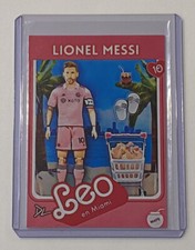 Lionel Messi Artist Signed Inter Miami CF “Leo Barbie Doll” Card 5/10
