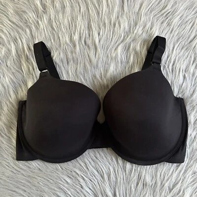 Fruit Of The Loom 全覆盖浅衬里文胸女式 40DDD 码黑色 — 第 1/4 张图片