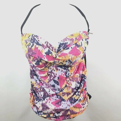 Tankini de natación Dipping Daisy's para mujer talla 16 multicolor hecho en EE. UU. Ajustable Correas Foto 1 de 4