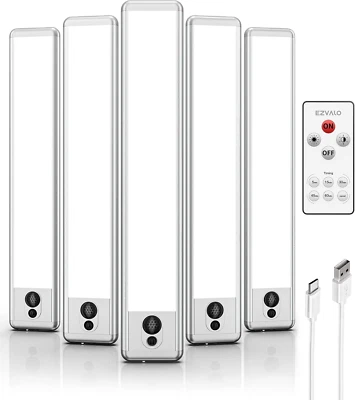 Luce Armadio, 36 Leds Luce Sensore Movimento Con Telecomando, 5700K Luce LED Sot - Immagine 1 di 4