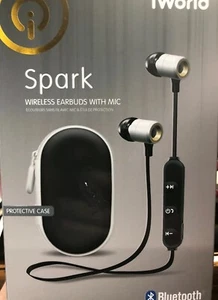 IWorld SPARK wireless Earbuds With Mic white - Picture 1 of 2