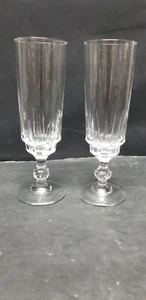 2 CRISTAL D'ARQUES LUMINARC (cra 33) CHAMPAGNE FLUTES 6 1/2" - Picture 1 of 5