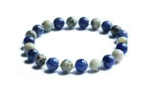 Turquoise & Sodalite Gemstone Bracelet | Empath Protection | Communication - Picture 1 of 2