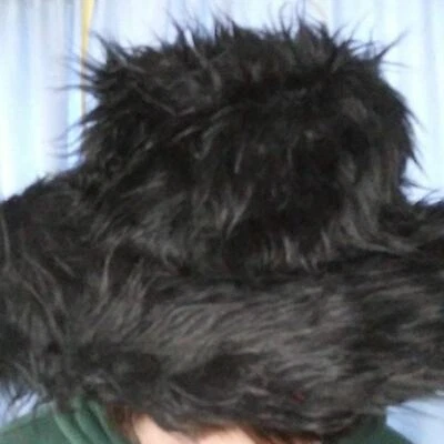 Disfraz de Halloween Fedora de piel sintética negra sombrero disfraces disfraz unisex ala ancha Foto 1 de 4