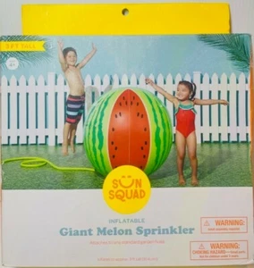 Aspersor inflable de melón gigante Sun Squad 3 pies Altas edades 4+ - Imagen 1 de 7