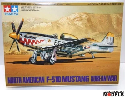 NORTH AMERICAN F-51D MUSTANG KOREAN WAR 1/48 Model Kit Tamiya 61044 Model Kit - Immagine 1 di 2
