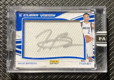 TYLER BEY 2020-21 Panini Clear Vision Instant SSP Rookie Auto /10 Colorado Mavs - Image 1 of 2