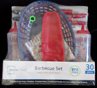 New Mainstays Barbecue BBQ Set BPA Free Red White & Blue NIB