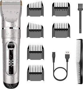 Tagliacapelli Elettrico Professionale, Lame in Ceramica e Titanio, Regola Barba- - Foto 1 di 8