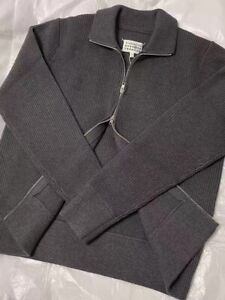 Margiela Style 2Way Zipper Cardigan Sweater High Neck Knit Coat Men Unisex
