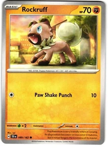 Rockruff 89/162 Pokemon SV: Temporal Forces - Picture 1 of 3