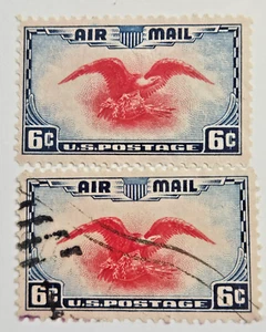 US Air Mail Sc C23, 6c Eagle & Olive Branch, MNH & Used VF (XG05) - Picture 1 of 1