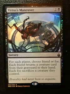 Virtus's Maneuver PREMIUM / FOIL - English Battlebond - Magic Mtg - Picture 1 of 1