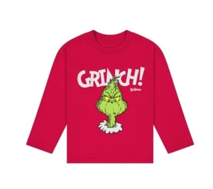 New Dr. Seuss' The Grinch Christmas Toddler Unisex Long Sleeve T-Shirt Size 3T - Picture 1 of 4
