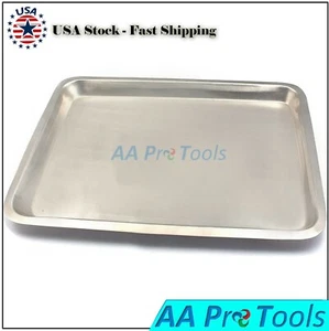 Surgical Tray Flat Stainless Steel 13" X 9.5" Body Piercing, Serving - Picture 1 of 3