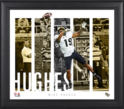 Mike Hughes UCF Knights Framed 15" x 17" Player Panel Collage Cover