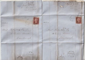 1863 x 2 SIMILAR EAGLE INSURANCE LETTERS RE POLICY DIVIDEND - CHARLES JELLICOE - Picture 1 of 6