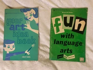Your Art Idea Book By Robert Kohls + Fun with language arts Vintage 2 Book Lot - Picture 1 of 2