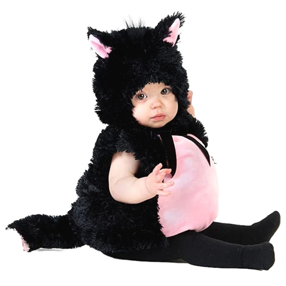Princess Paradise Infant Baby Girls Fuzzy Black Kitty Cat Costume 12-18 Months - Image 1 of 1