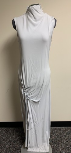 OFF WHITE Abito sportivo elasticizzato grigio maglia bianco sporco taglia 42 $1215