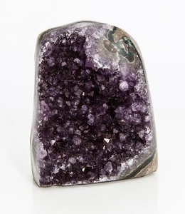 Amethyst Crystal Cluster Cathedral Geode Decor Polished Cut Base 1.66 lbs H1546 - Picture 1 of 12