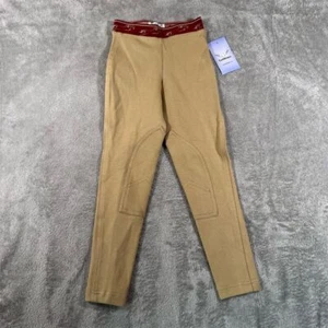 TuffRider Kids Schoolers Knee Patch Breeches Beige Size 8 Casual Pants NWT - Picture 1 of 9