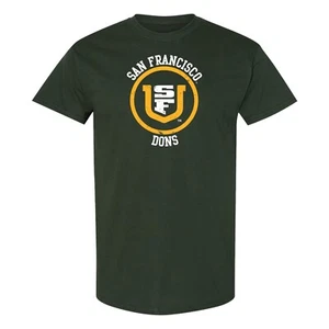 University of San Francisco Dons Distressed Circle Logo T-Shirt - Forest - Picture 1 of 6