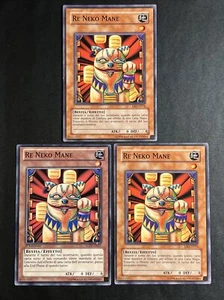 Yu-Gi-Oh! Card Set X3 Re Neko Mane LCJW-IT035 DR1-IT076 In Italian Ita Beast - Picture 1 of 4