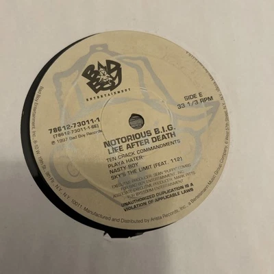 Notorious Big Life After Death Vinyl 12 1 Vinyl Only Side E & F In Sleeve Rare - Image 1 of 4