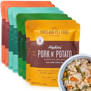 Portland Pet Food Company Mixed Fresh Dog Food Pouches Variety Pack - Human-G... - Picture 1 of 7