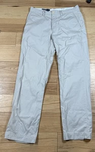 VINTAGE Polo Ralph Lauren Preston Pants Mens 32x32 Khaki Straight Leg Classic - Picture 1 of 10