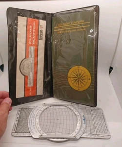 APR E6-B Universal Flugcomputer Vintage 1967 + Handbuch + Koffer + Flugplotter - Bild 1 von 7