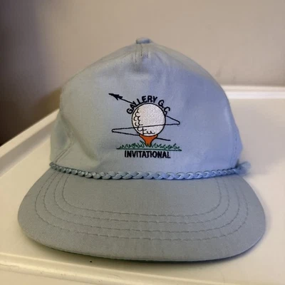 Gallery G.C Invitational Vintage Golf Tournament Hat Light Blue Adjustable Cap - Image 1 of 4