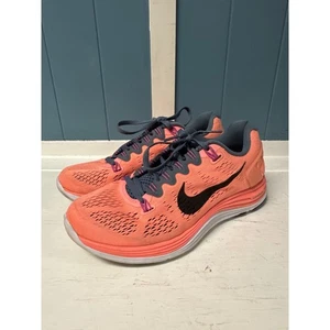 Nike LunarGlide 6 Women's Running Shoes Athletic Sneakers Peach Orange - Picture 1 of 7