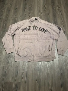 Vintage Y2K Blac Label Rage to Live Full Zip Sweatshirt Jacket 4XL - Picture 1 of 8