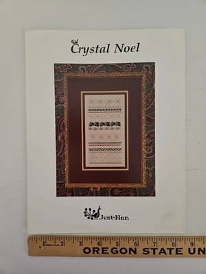 Just Nan CRYSTAL NOEL Counted Cross Stitch Pattern JN017 & Embellishment Pack  - Image 1 of 4