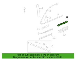 NEW OEM 2021-2024 Chevrolet Tahoe Front Door Logo Emblem Nameplate 84267898 - Picture 1 of 4