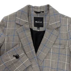 Blazer Madewell Caldwell Doble Pecho Palmira Cuadros Mujer Talla Pequeña NG625 - Imagen 1 de 7