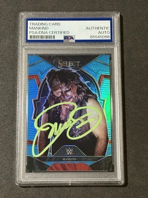 TARJETA AUTOGRAFIADA FIRMADA POR PRIZM AZUL CLARO PANINI SELECT WWE DE LA HUMANIDAD 2023 PSA/DNA Foto 1 de 2