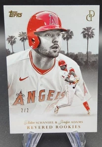 2024 Topps Dynamic Duals Nolan Schanuel/Adams Revered Rookies Mirror Silver #2/2 - Picture 1 of 2