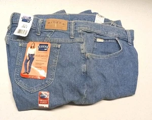 Pantalones de mezclilla para mujer Lee Riders 1571871 22W L azul libertad calce relajado pierna recta nuevos con etiquetas - Imagen 1 de 8