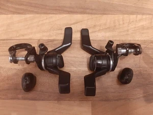 Suntour Power Control Command Drop Bar Shifters 6 Speed Accushift Butterfly - Picture 1 of 10