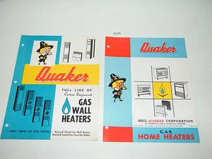 Quaker Gas Home Heater Sales Brochure 1960s Heil Quaker Nashville Tennessee - Picture 1 of 1
